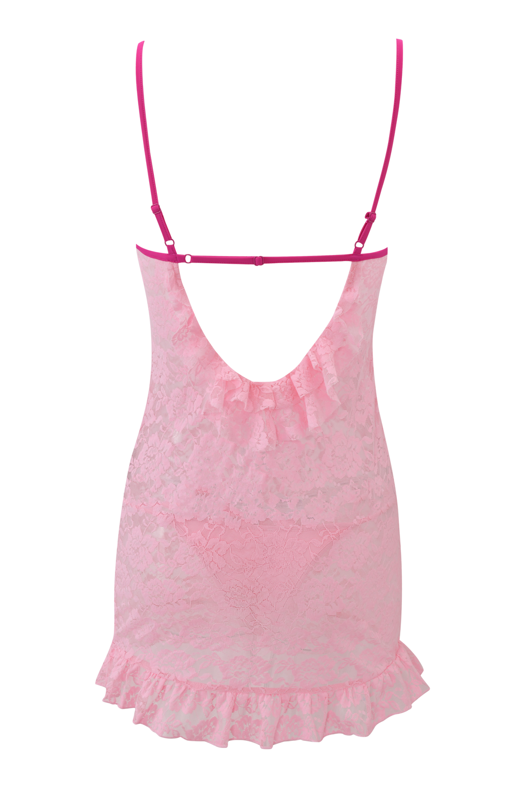 DOTTIE SLIP DRESS - PINK
