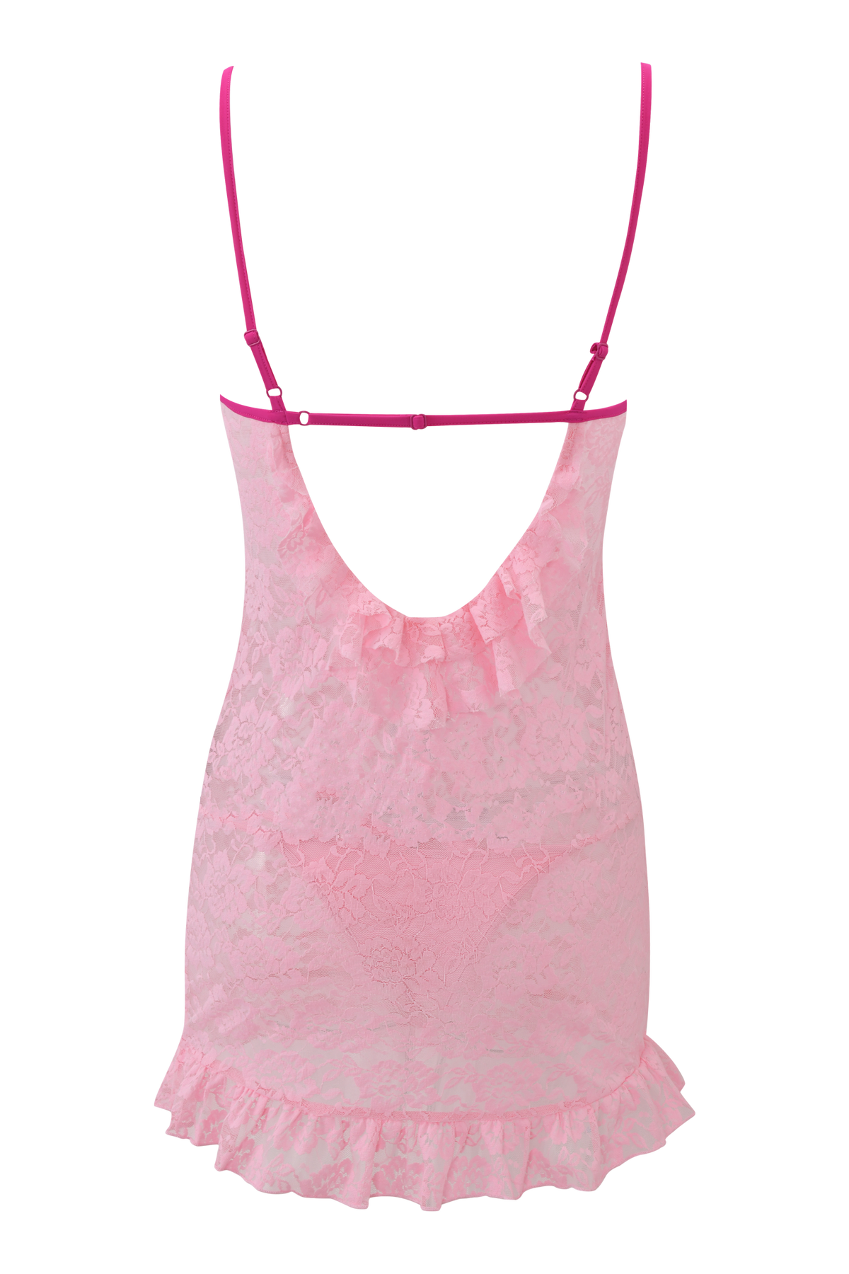 DOTTIE SLIP DRESS - PINK