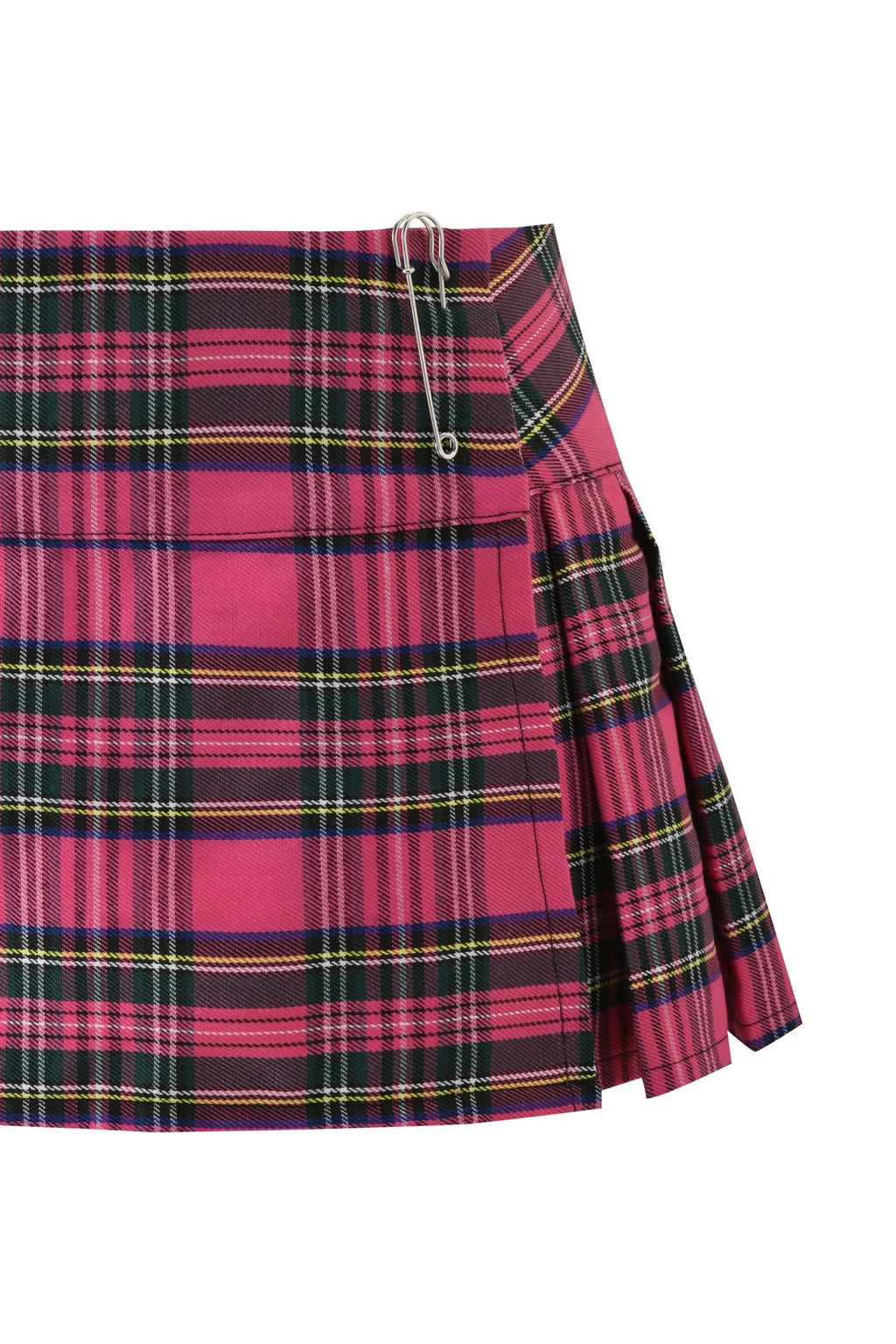 KITTEN MINI SKIRT - PINK PLAID