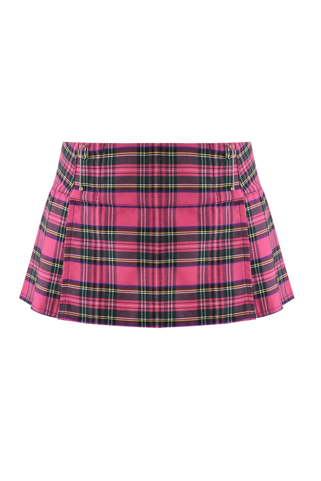 KITTEN MINI SKIRT - PINK PLAID