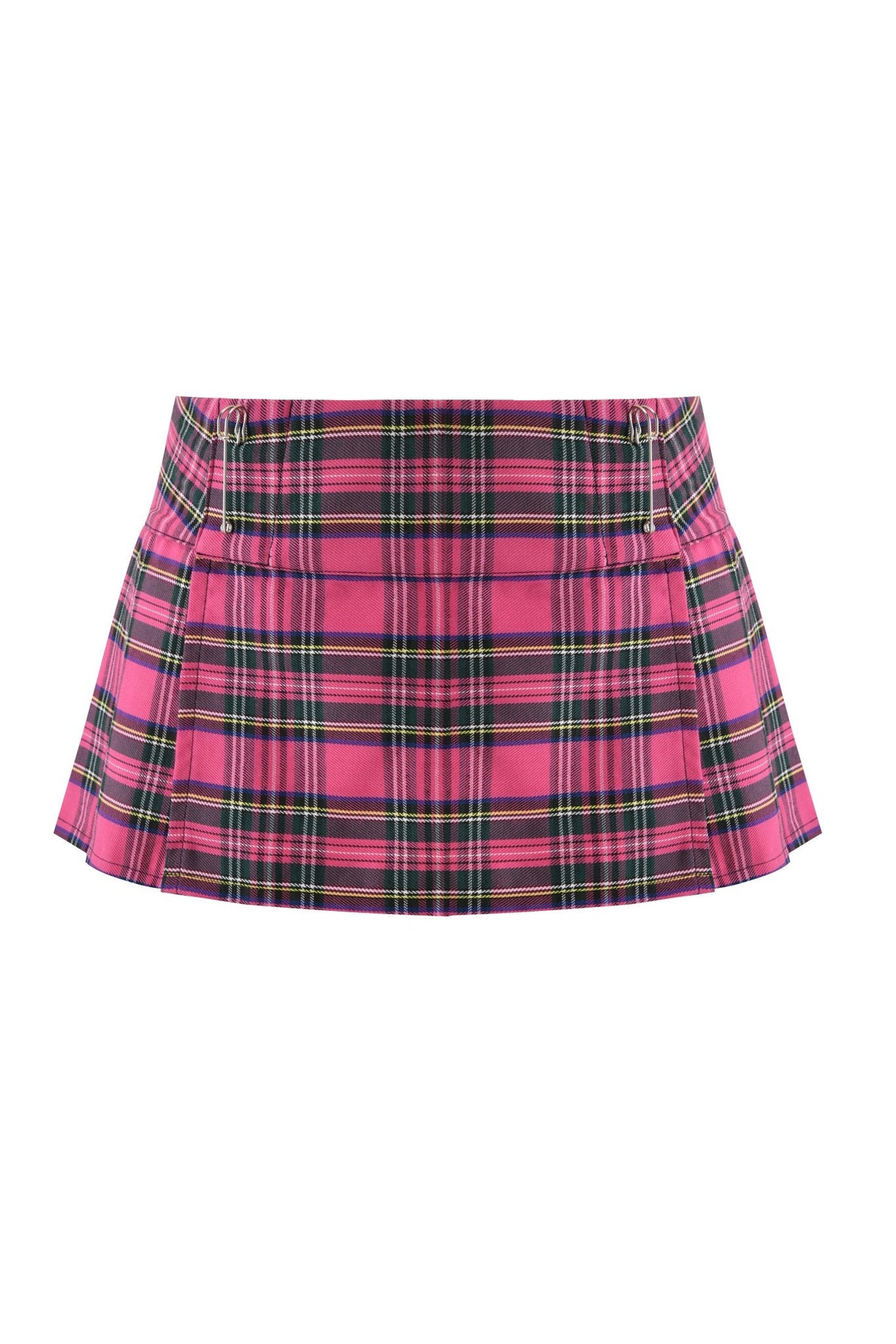 KITTEN MINI SKIRT - PINK PLAID