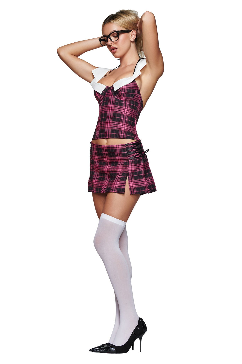 SOFI MINI SKIRT - PINK PLAID
