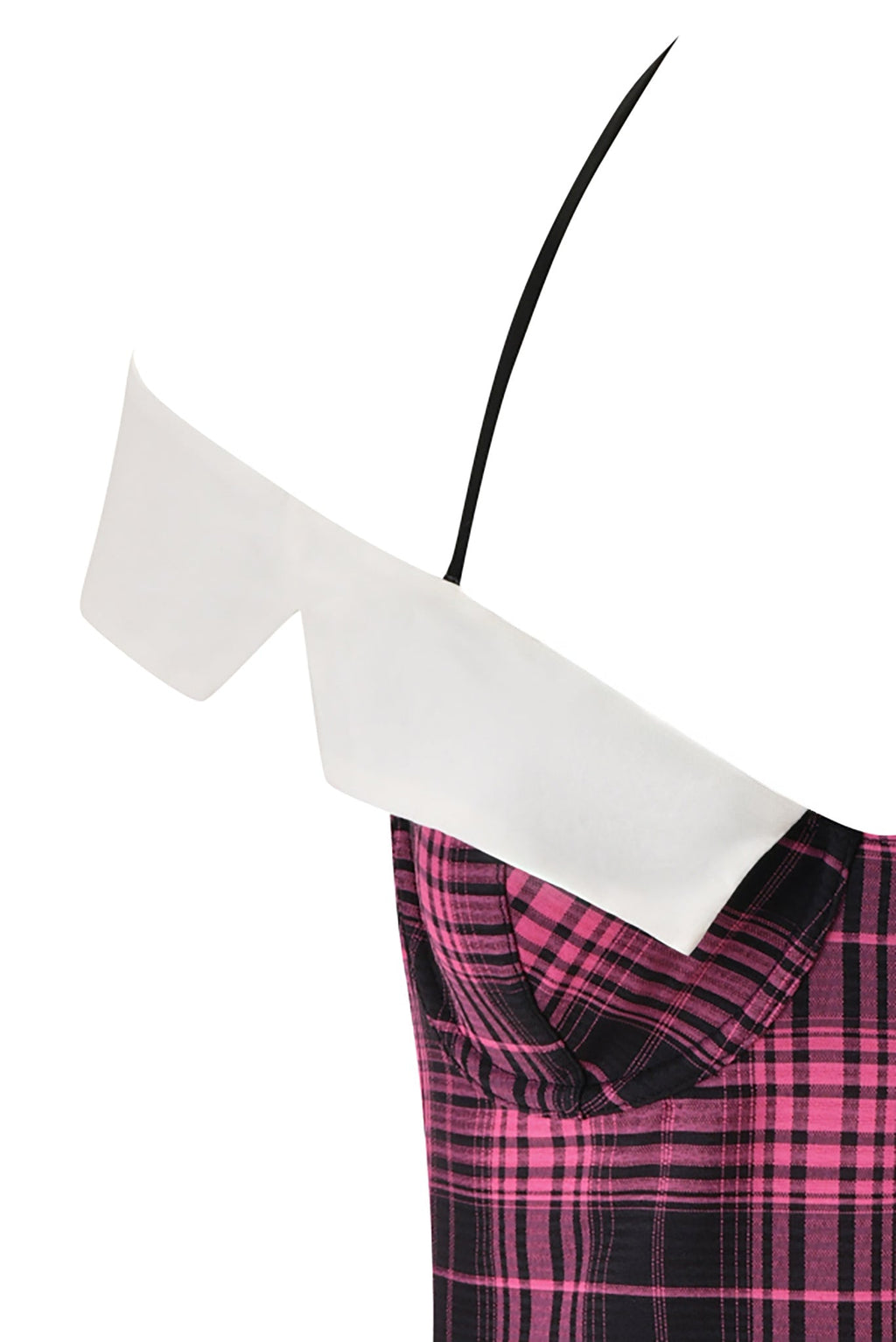 SOFI BUSTIER - PINK PLAID