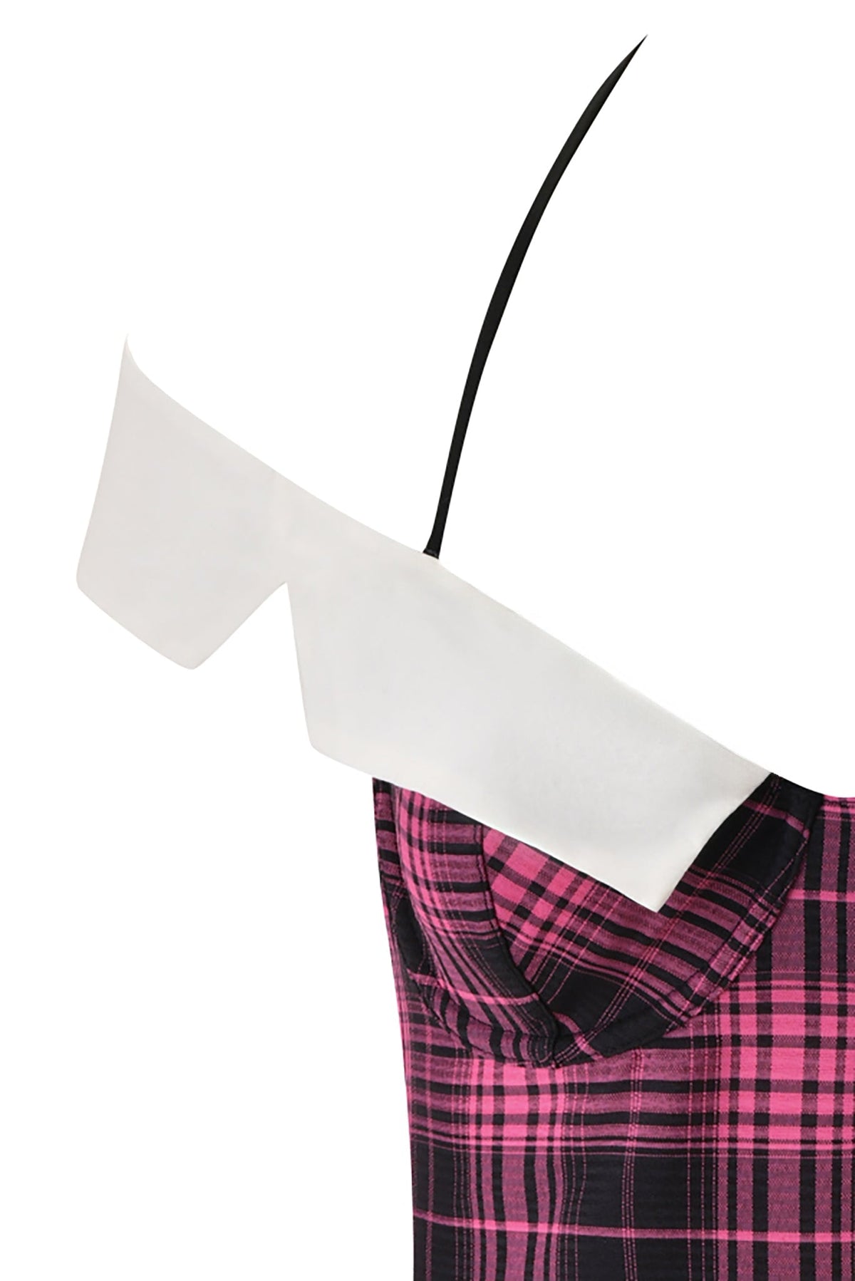 SOFI BUSTIER - PINK PLAID