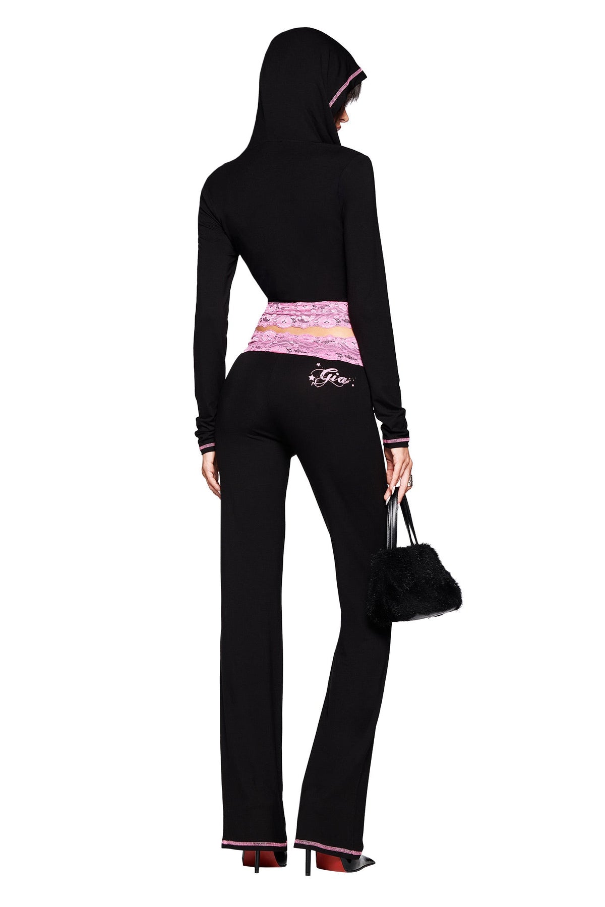 TARSHA PANT - BLACK/PINK