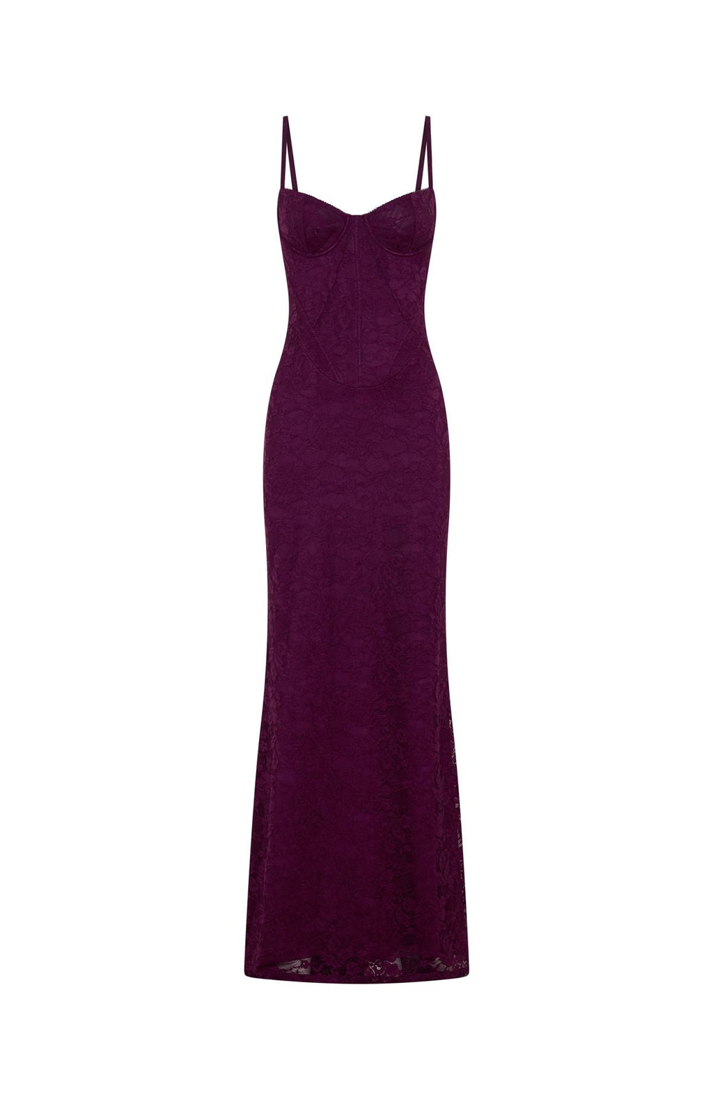 LADIESSTREETX Merlot Strapless Evening Maxi Dress