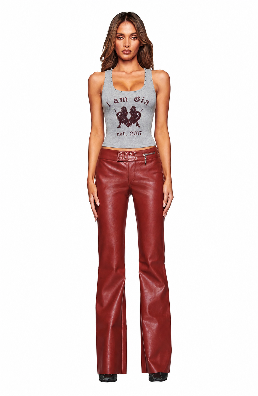 REIKA PANT - DARK RED