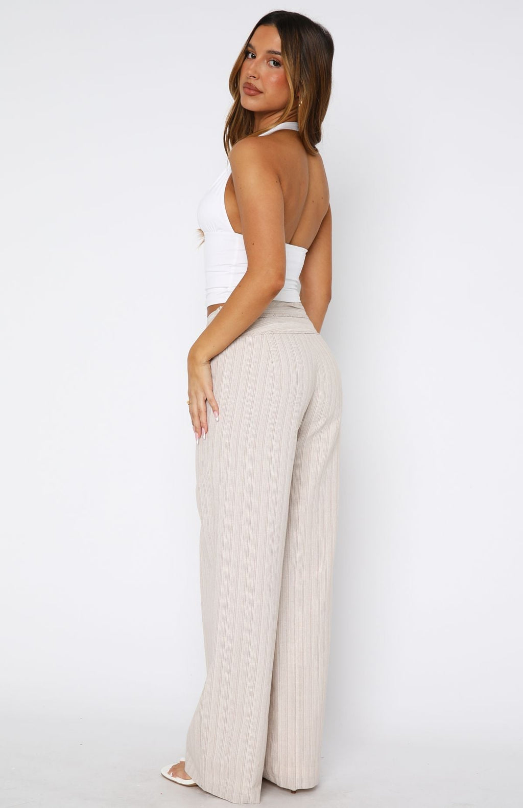 Won't Look Back Pants Beige