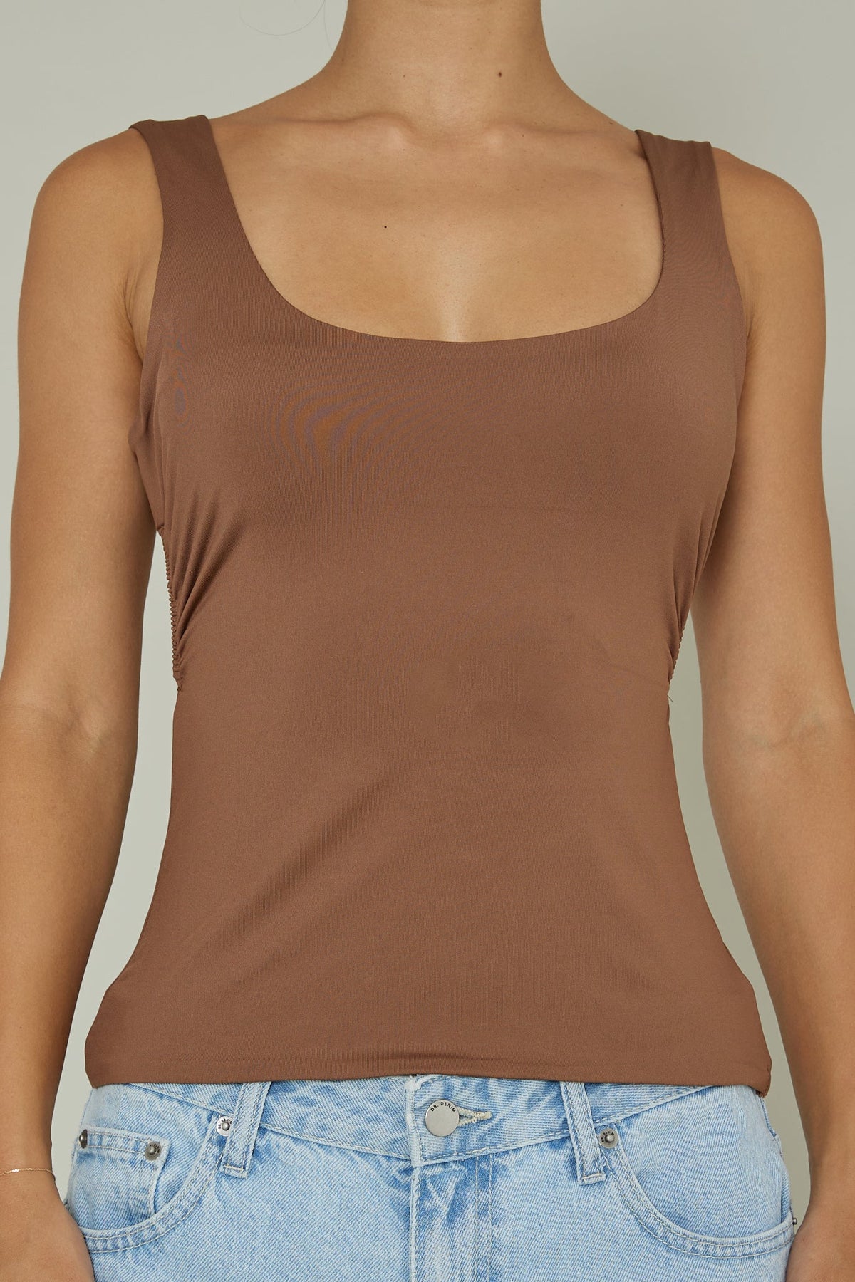 Tate Backless Top Chocolate