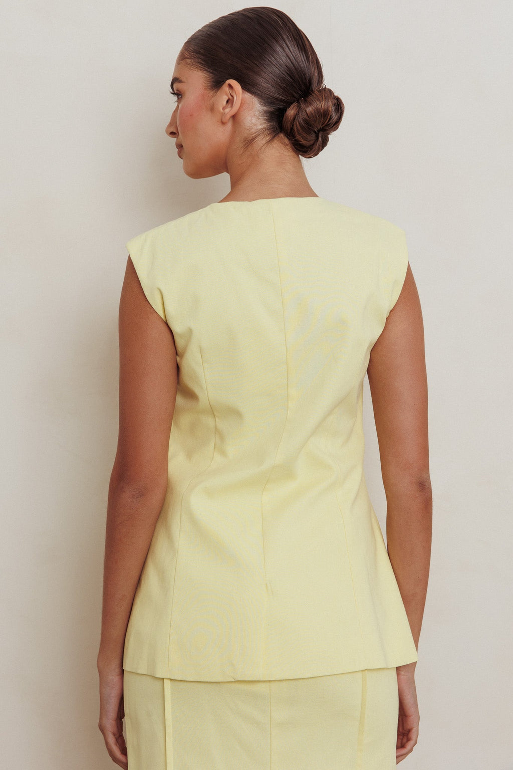 Sweet Treat Sleeveless Top Lemon