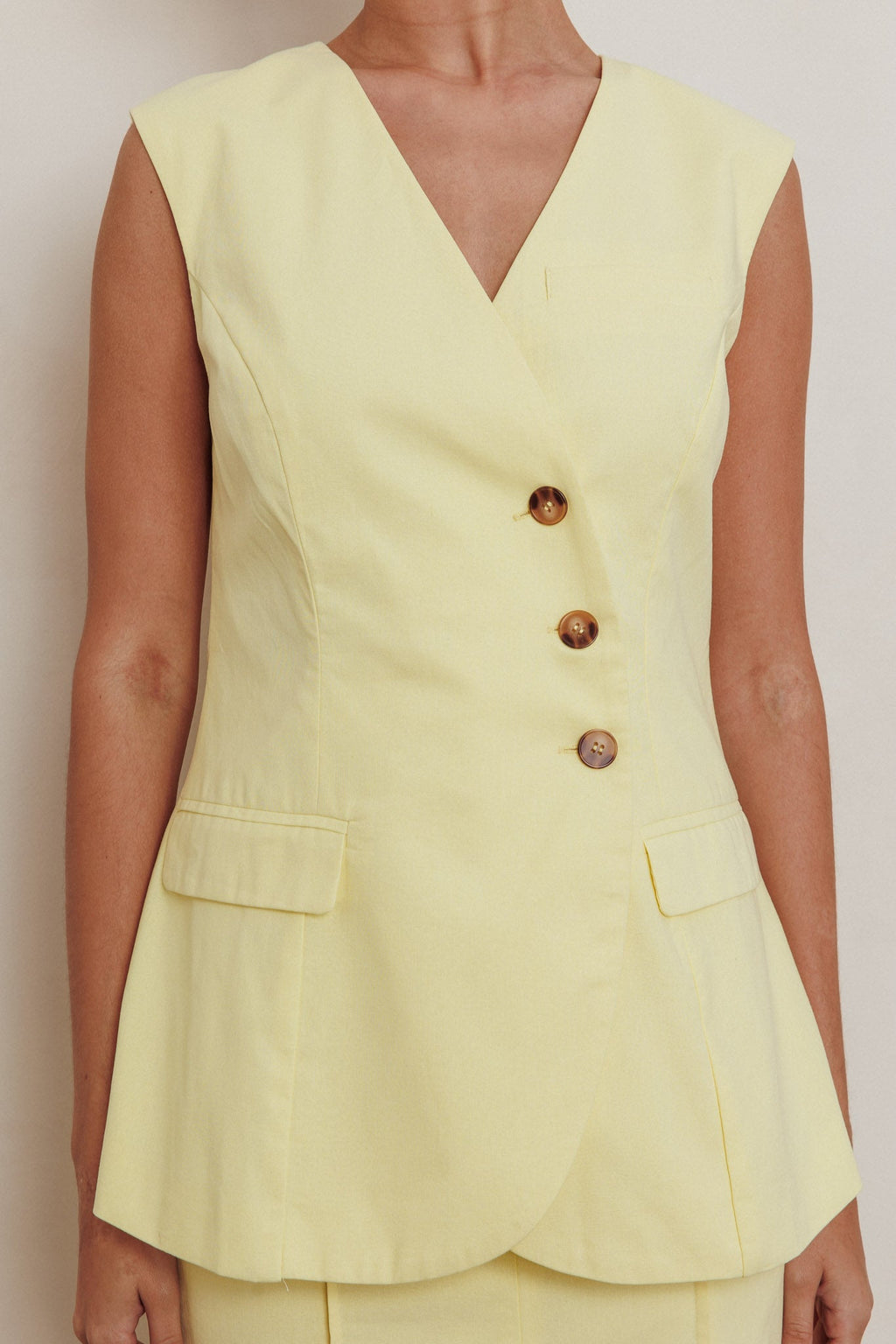 Sweet Treat Sleeveless Top Lemon