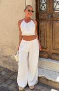 Take Me Away Pant White
