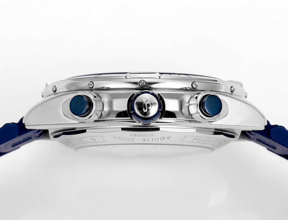 Breitling Silicone Bracelet Mechanical Watch #96675