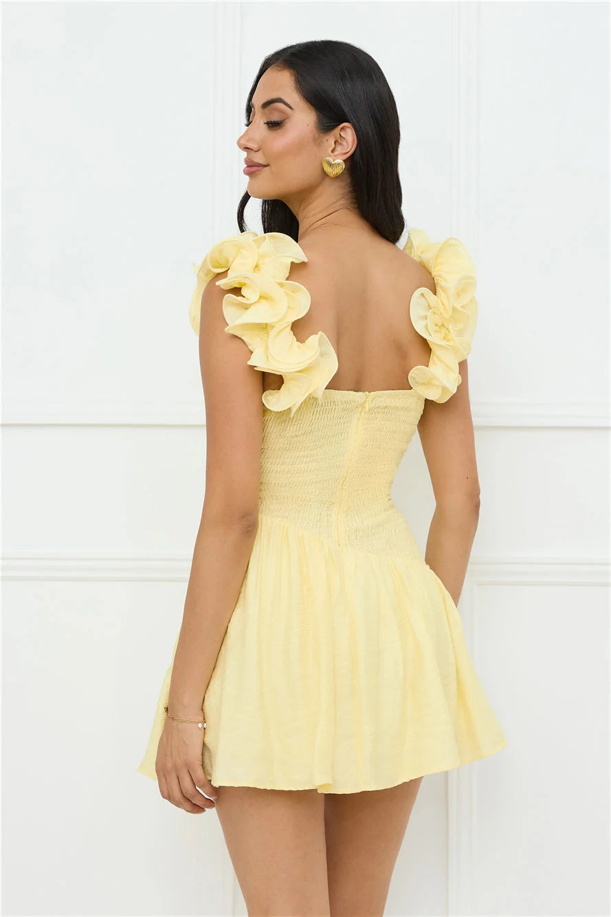 Copenhagen Charm Mini Dress Yellow