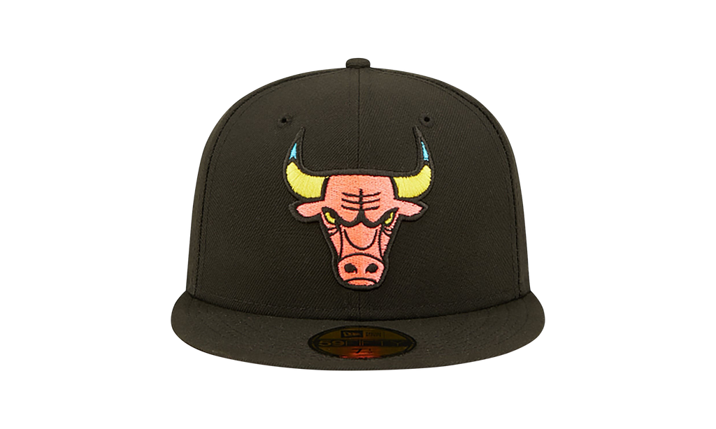 59FIFTY Chicago Bulls Pink Glow Fitted Hat Walnut / Pink - Brim NE1058