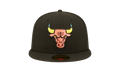 59FIFTY Chicago Bulls Pink Glow Fitted Hat Walnut / Pink - Brim NE1058