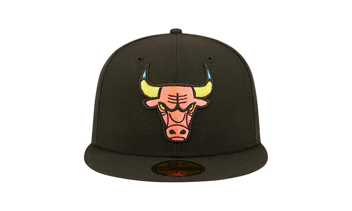 59FIFTY Chicago Bulls Pink Glow Fitted Hat Walnut / Pink - Brim NE1058