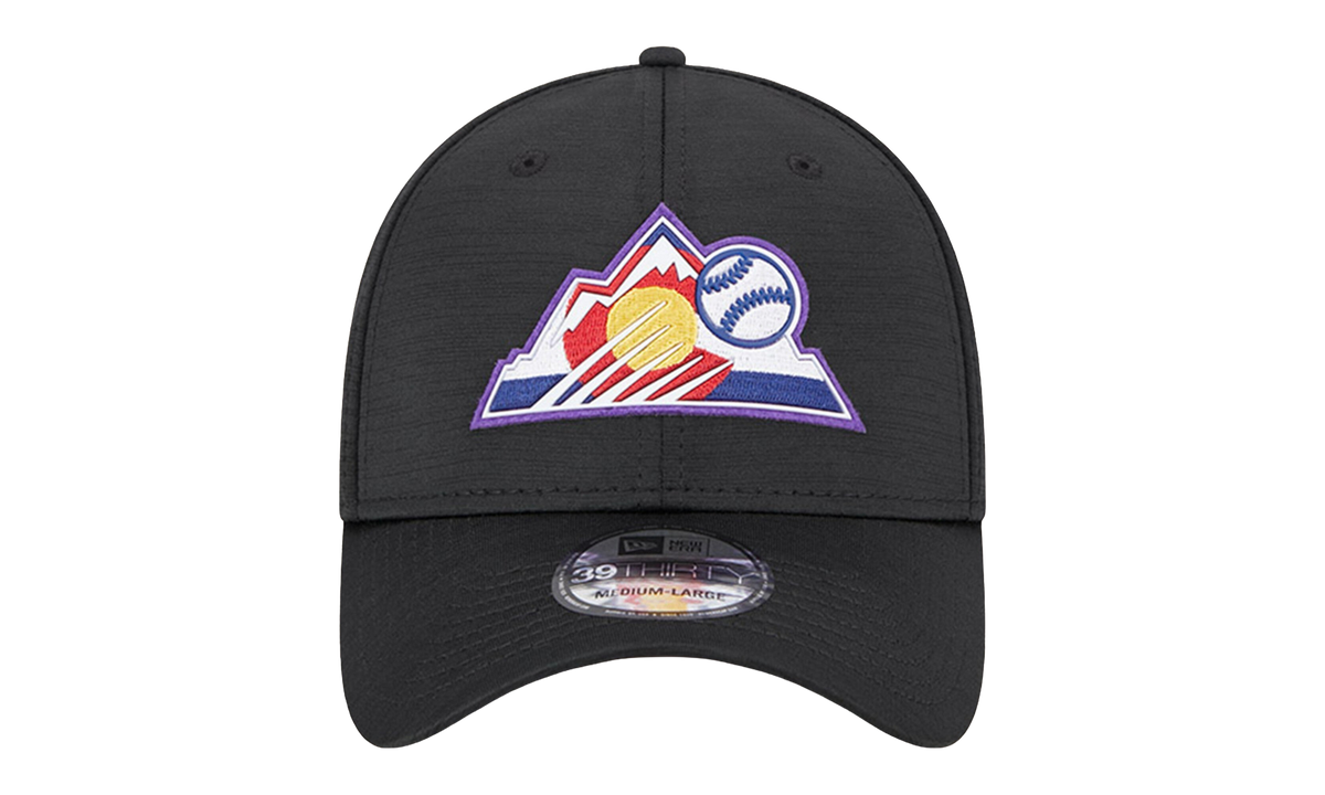 39THIRTY Colorado Rockies 2023 Clubhouse Flex Fit Hat Black / Grey - Under Brim NE854
