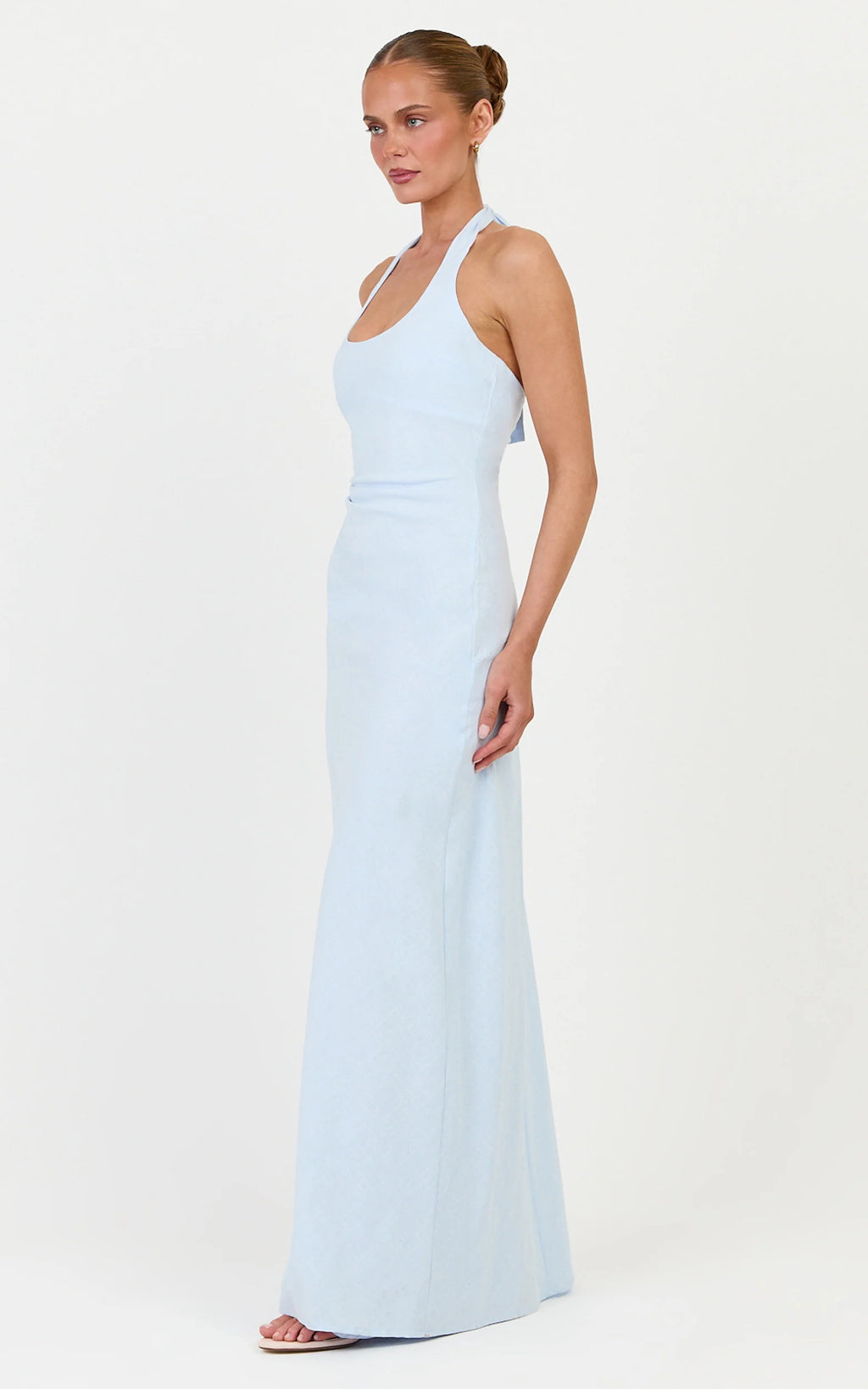 Breeze Maxi Dress - Halter Neck Maxi Dress in Pale Blue