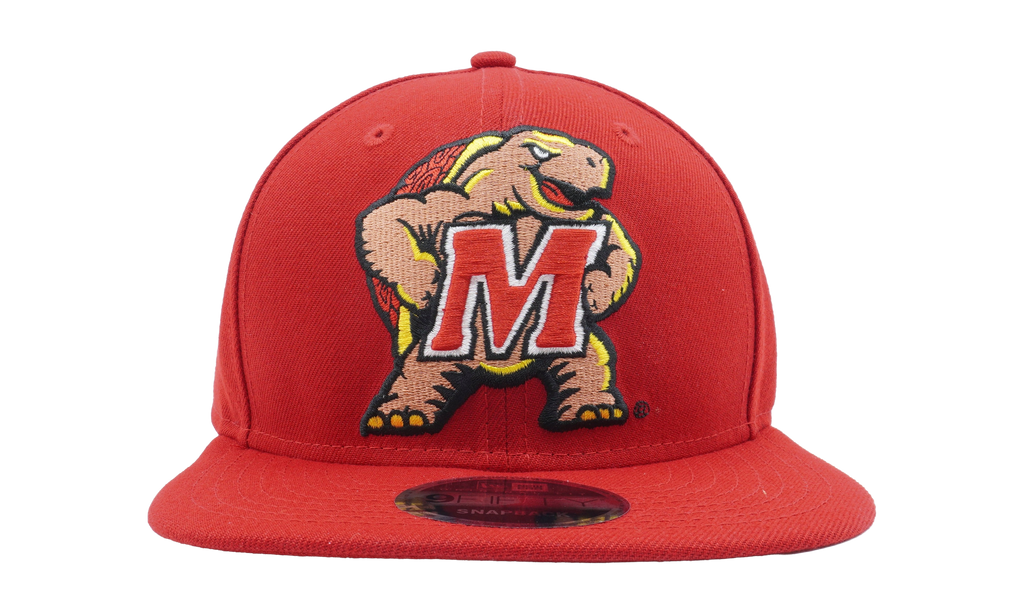 9FIFTY Maryland Terrapins Snapback Hat Scarlet NE1027