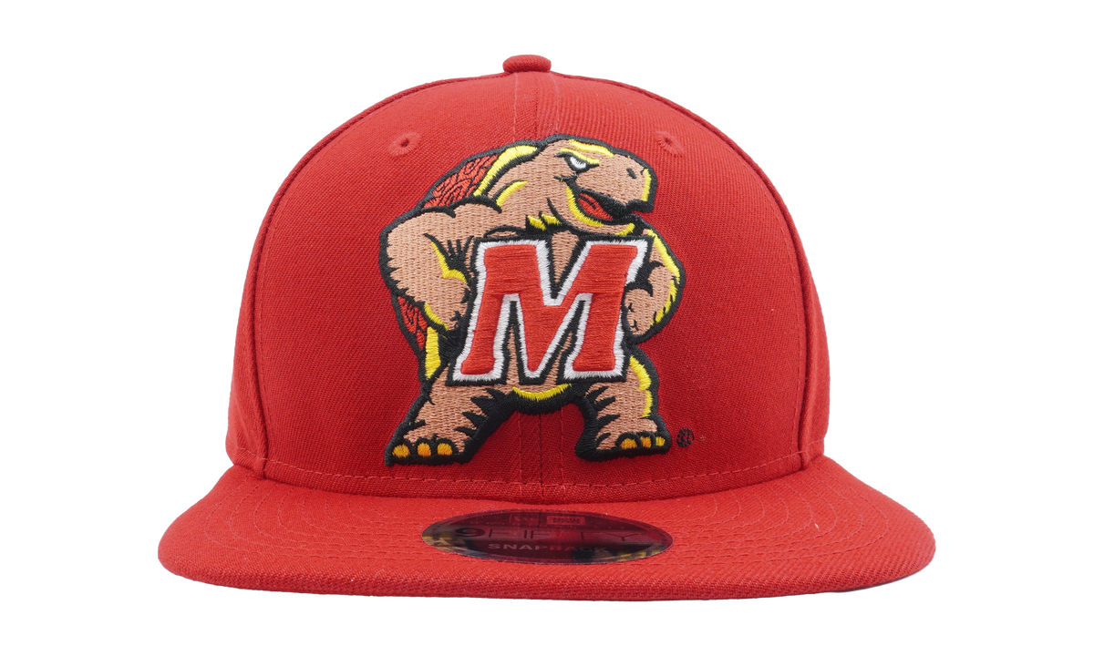 9FIFTY Maryland Terrapins Snapback Hat Scarlet NE1027