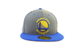 59FIFTY Golden State Warriors Team Shift Fitted Hat Black and White Checkered / Blue / Yellow - Under Brim NE621