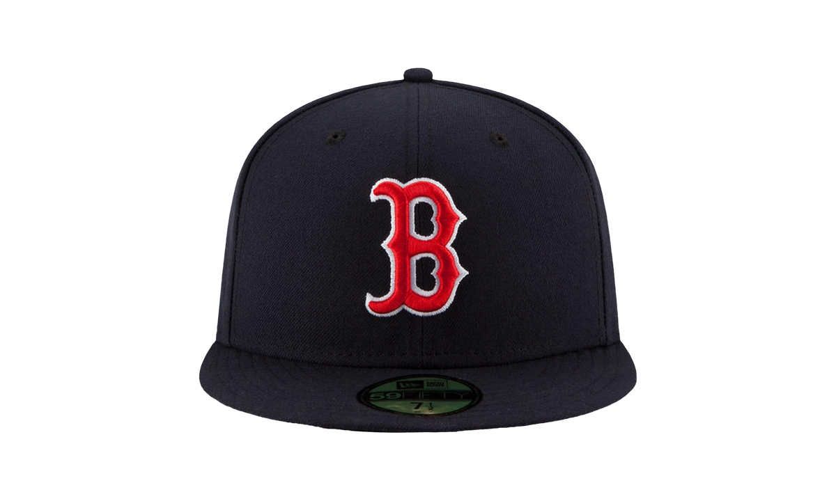 59FIFTY Boston Red Sox On-Field Fitted Hat Navy / Black - Brim NE936