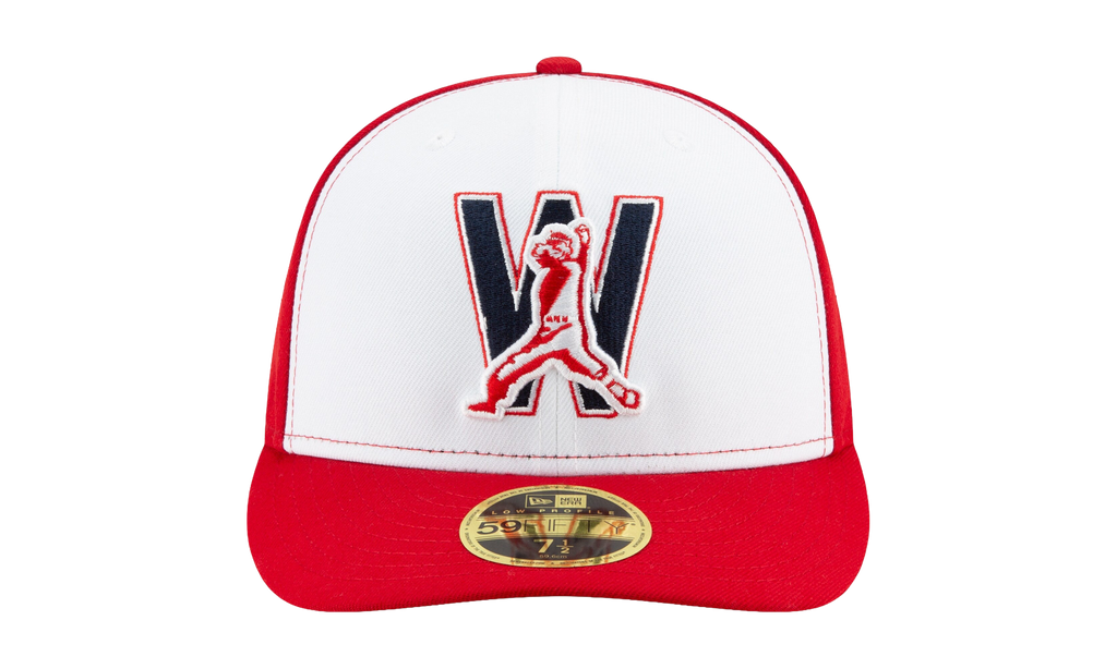 59FIFTY Washington Nationals 2020 Low Profile Authentic Fitted Hat White / Red - Brim NE1032