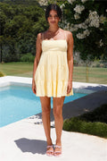 Salty Hair Mini Dress Yellow
