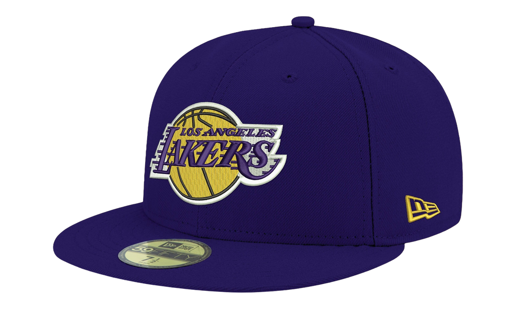 59FIFTY Los Angeles Lakers Basic Team Color Low Profile Fitted Hat Purple / Gray - Under Brim NE1049