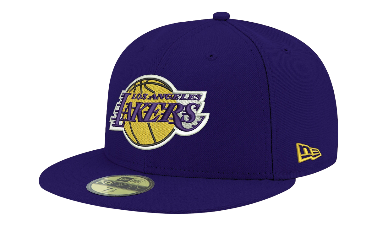 59FIFTY Los Angeles Lakers Basic Team Color Low Profile Fitted Hat Purple / Gray - Under Brim NE1049