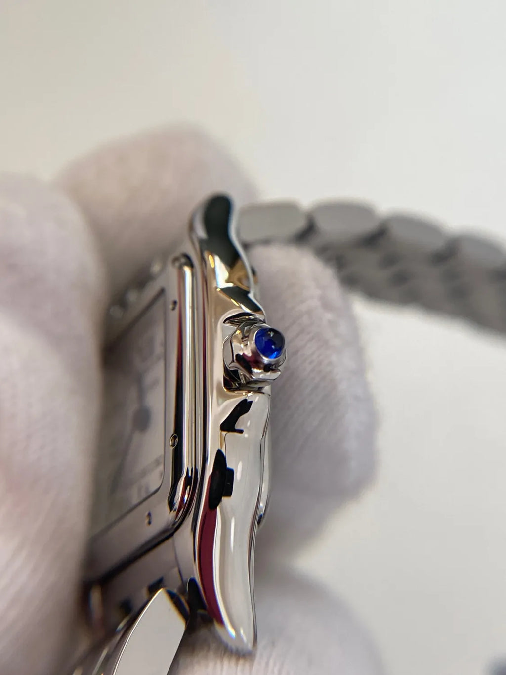Cartier Cheetah Collection Silver Fashion Small Square Watch #96317