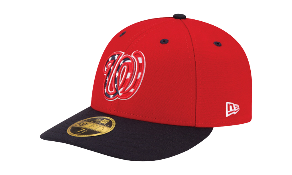 59FIFTY Washington Nationals Low Profile Authentic Fitted Hat Red / Black - Brim NE974