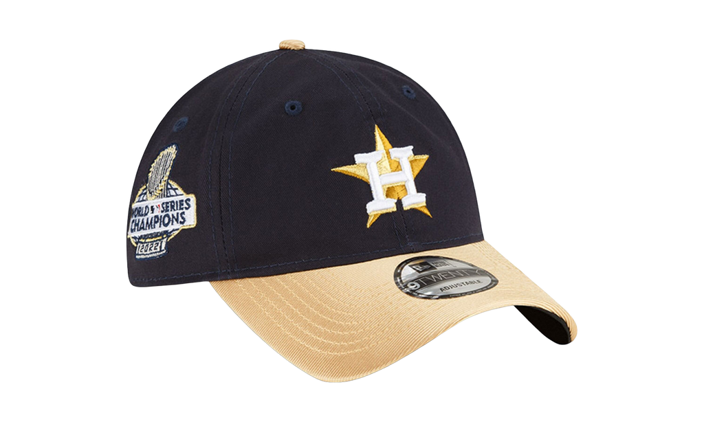 9TWENTY Houston Astros 2023 Gold Strapback Hat Navy / Gold - Brim / Black - Under Brim NE924