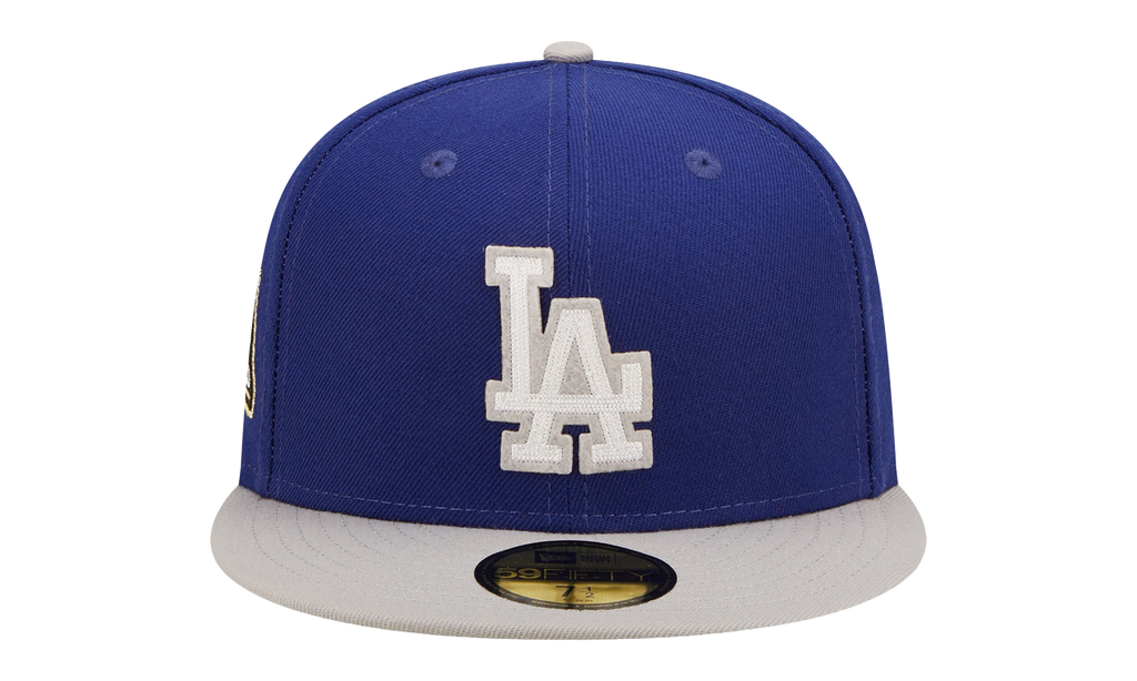 59FIFTY Los Angeles Dodgers 2020 World Series Letterman Fitted Hat Blue / White NE849