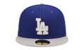 59FIFTY Los Angeles Dodgers 2020 World Series Letterman Fitted Hat Blue / White NE849