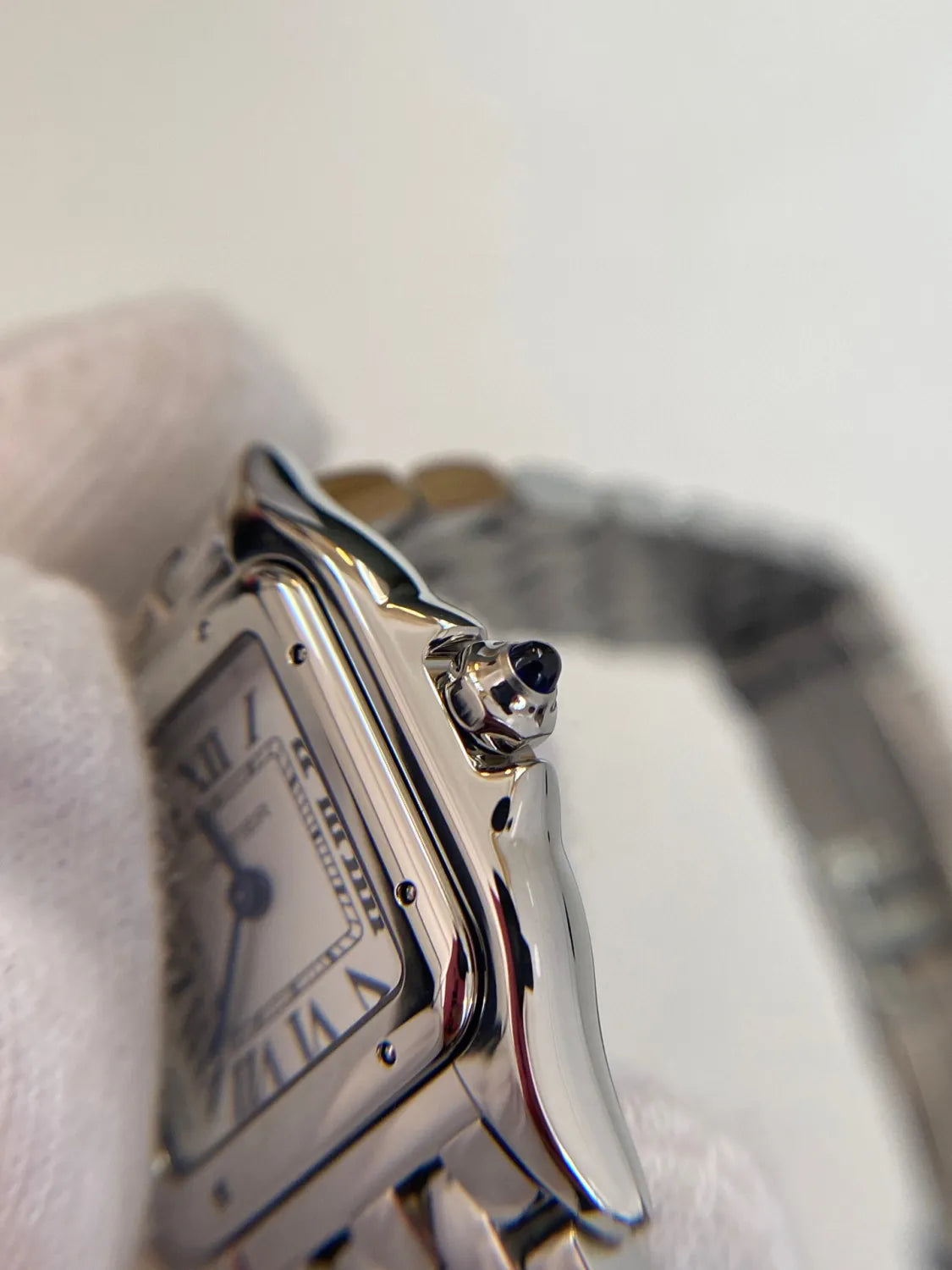 Cartier Cheetah Collection Silver Fashion Small Square Watch #96317