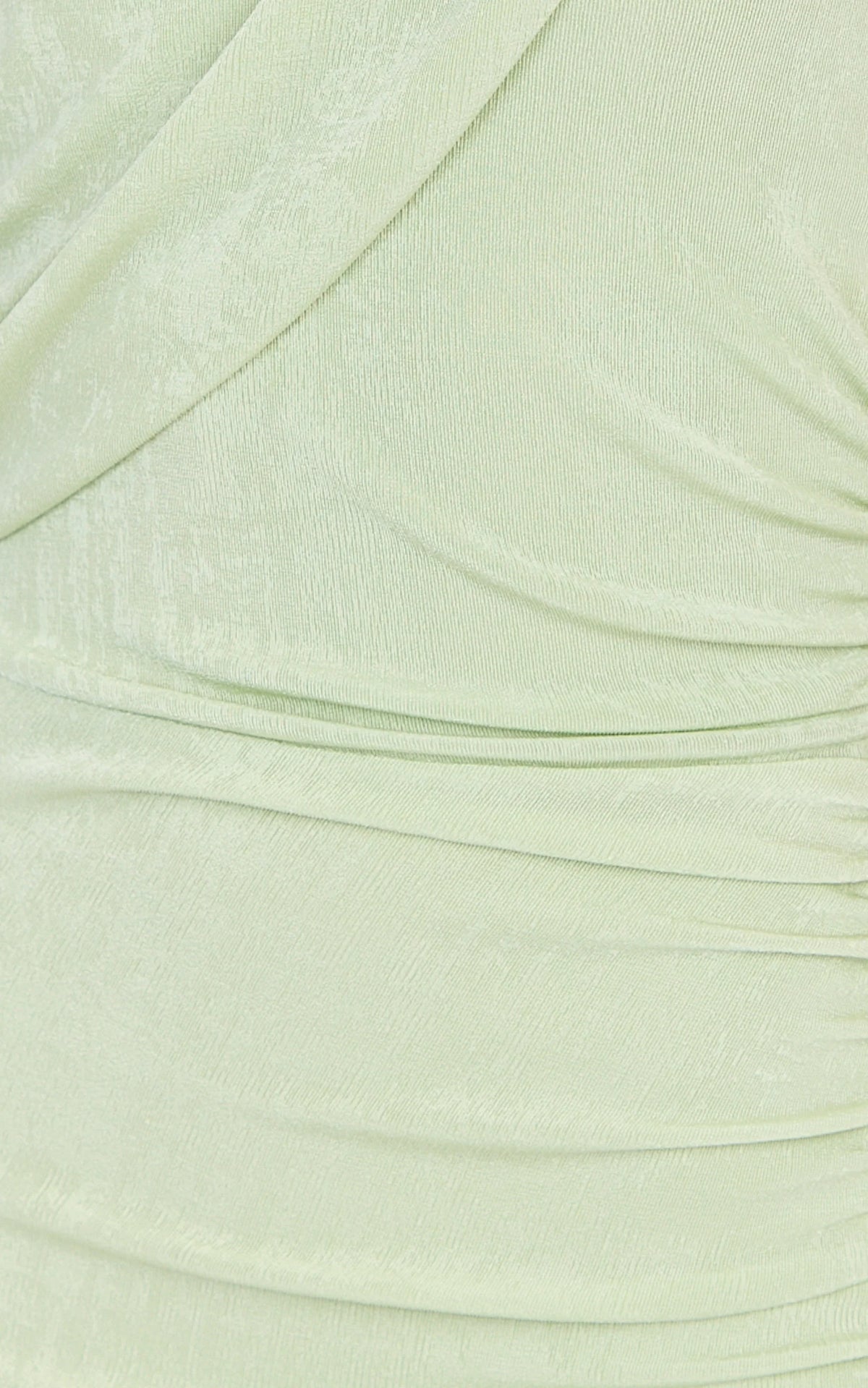 Matilda Maxi Dress - Draped Halterneck Side Split Maxi Dress in Pistachio