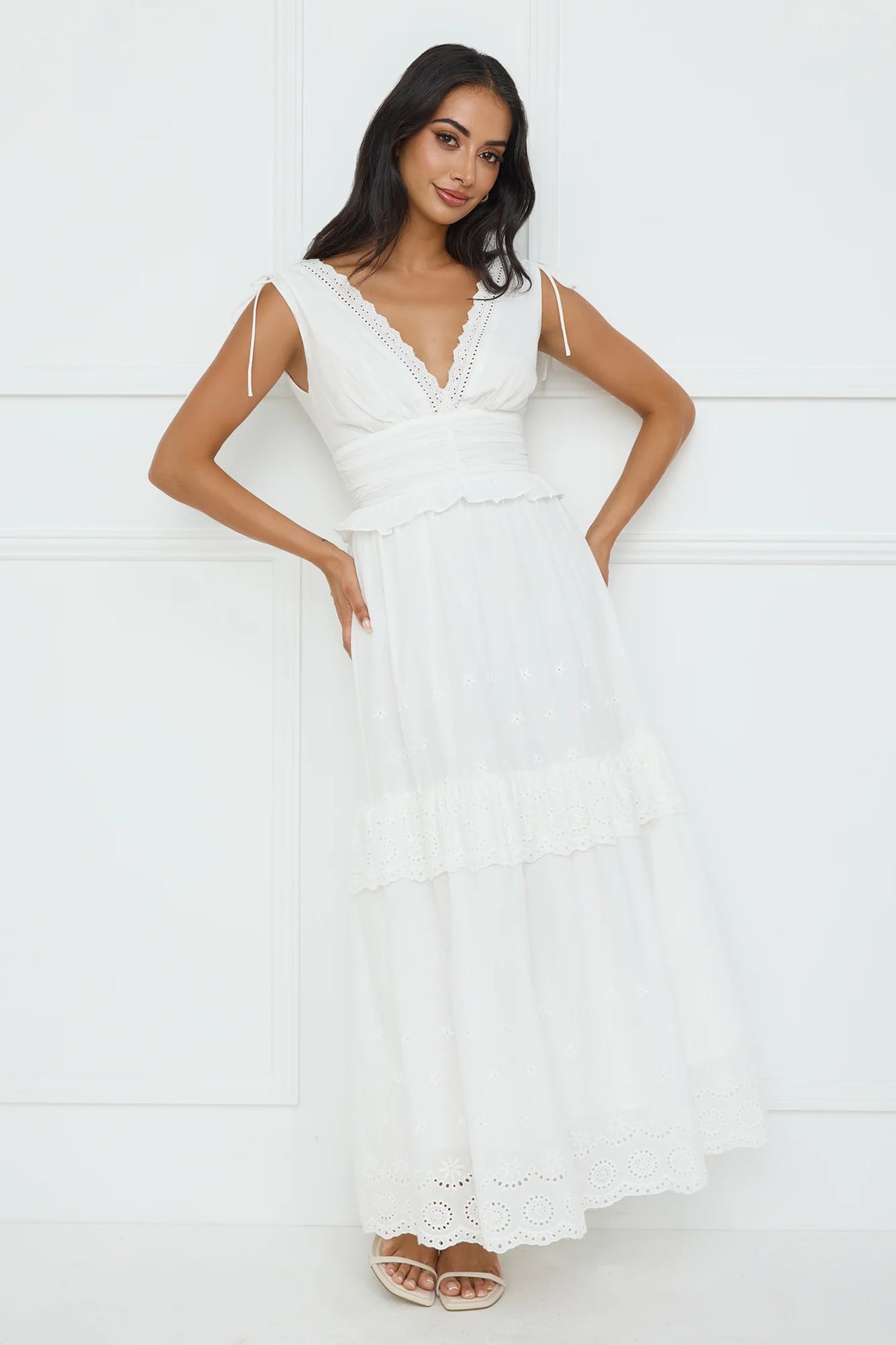 Desert Oasis Maxi Dress White