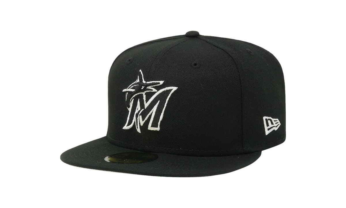 59FIFTY Miami Marlins Authentic Fitted Hat Black NE702