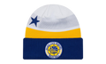 Golden State Warriors Tip-Off Series Knit Beanie White / Grey / Yellow / Blue NE674