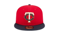 59FIFTY Minnesota Twins Authentic On-Field Fitted Hat Red / Black - Brim NE935