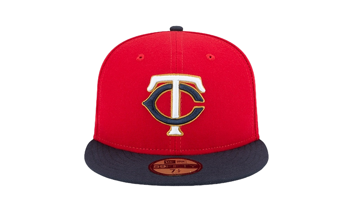 59FIFTY Minnesota Twins Authentic On-Field Fitted Hat Red / Black - Brim NE935