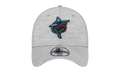 39THIRTY Miami Marlins Clubhouse Flex Fit Hat Heather Grey / Black - Brim NE857