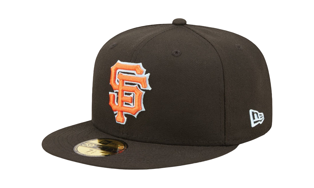 59FIFTY San Francisco Giants 20010 World Series Cloud Under Fitted Hat Black / Sky Blue Cloud - Under Brim NE812