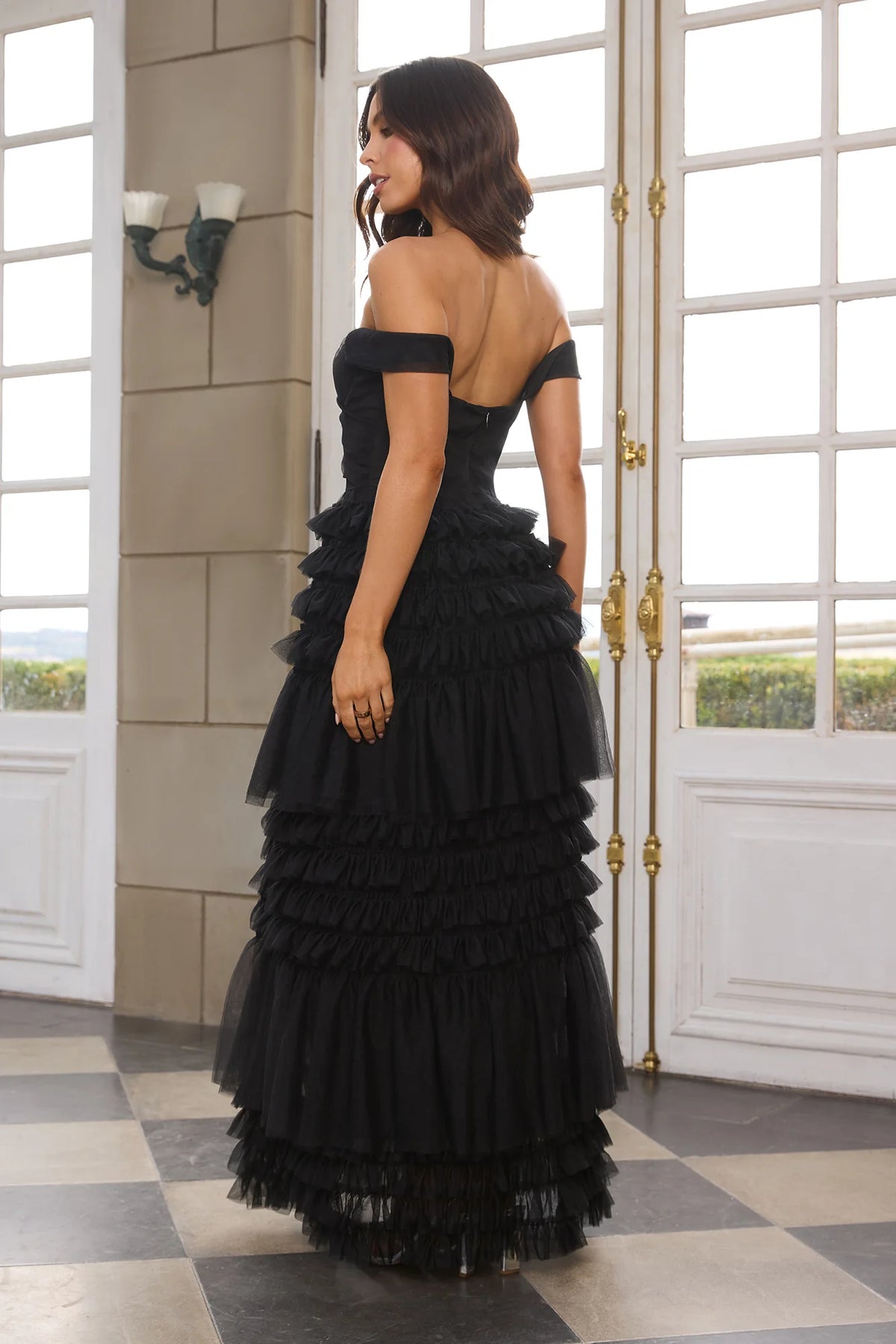 Princess Of Dreams Tulle Maxi Dress Black
