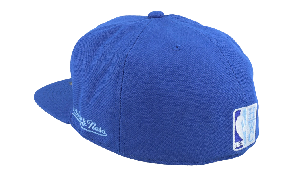 NBA Hardwood Classics Logo History Fitted Cap Los Angeles Lakers - Blue HHSF5150 LALYYPPPBLUE