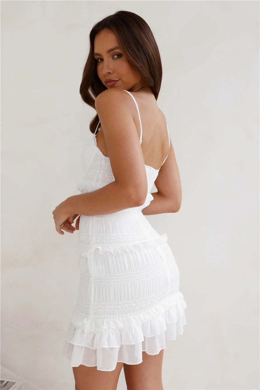 Unique Touch Mini Dress White
