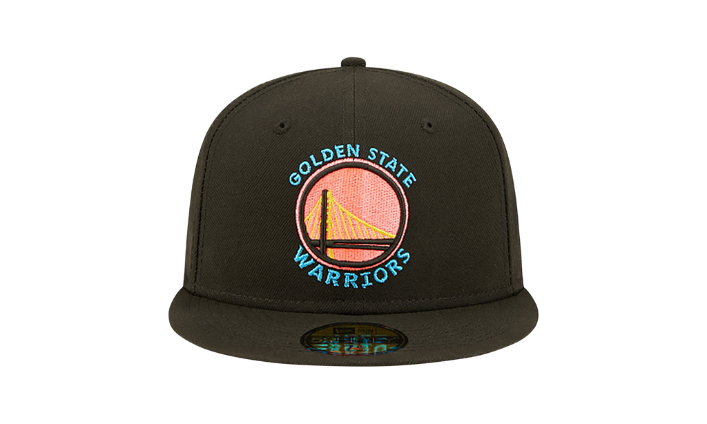 59FIFTY Golden State Warriors Pink Glow Fitted Hat Black / Pink - Under Brim NE1057