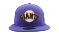 59FIFTY San Francisco Giants 2007 All Star Game Fitted Hat Purple / Green - Under Brim NE1104